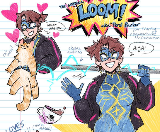 Notebook Page Character Sheet