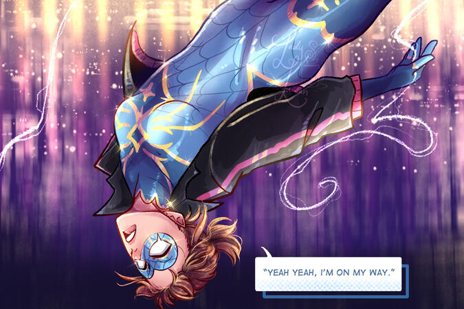 3/4 Body Character Colored